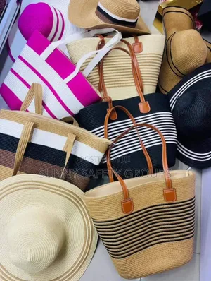 Beautiful Beach Hat and Bag, Lovely Fashion