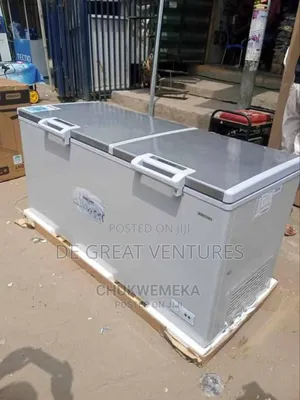 Brand New Bruhm 600litters Double Door Chest Freezer>Extenal