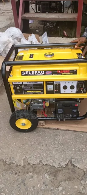 Brand New Elepaq(Sv22000e2)6.5kva Generator>100% Full Copper
