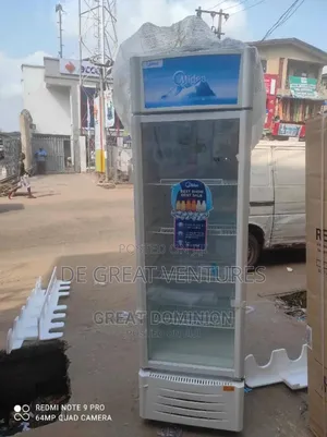 Brand New Middea300l Showcase Refrigerator>Extenal>Blue>>