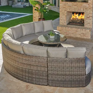 Half Moon Hale Circle Sectional Rattan Outdoor Ser