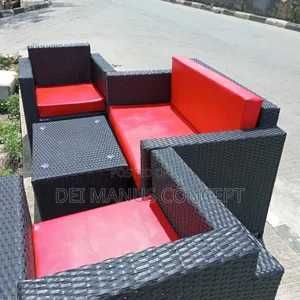 Rattan Cane Box Chair for Outdoor