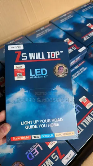 Blue Packet Willtop 500w Super Bright Led Headlight(V9-9006)