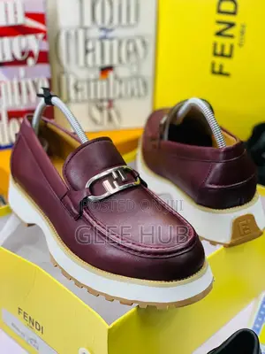 FENDI Leather Loafers