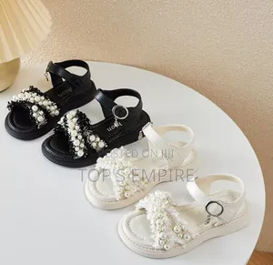 Sandalias Soft Sole Comfy French Pearl Embellished