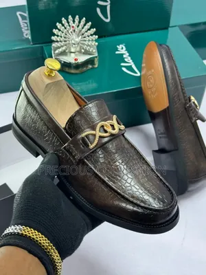 Men's Clark's Leather Coperate Chain Shoe