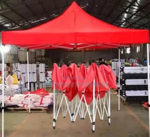 Imported Foldable Gazebo 10 by 10 Feet in White Pole.