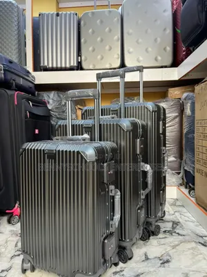 3 In 1 Set Of Black Imported Black Aluminium Luggage Boxes