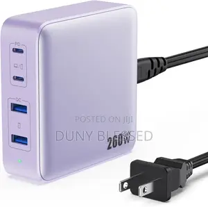 USB C Charger 260W, 4-port Fast Charging Gan