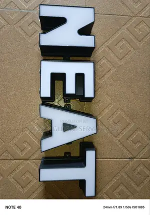 Arranged Alphabet Wall Lamp
