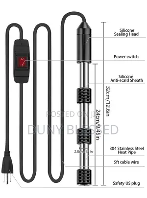Memoryee Immersion Water Heater 2000W Portable