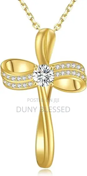 Gold Plated Cross Necklace for Women