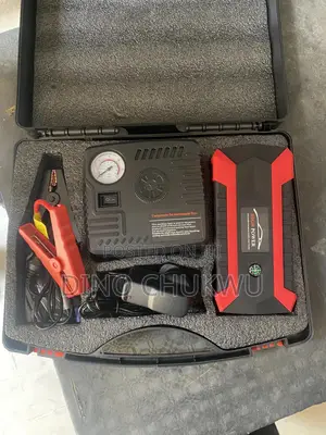 Emergency Car Starter and Tyre Pumping Kit
