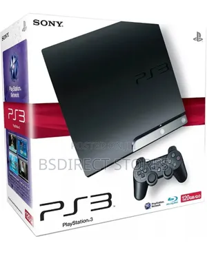 Sony Playstation 3 Slim Console (120GB Model) Black