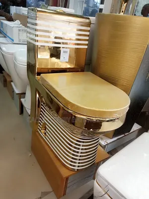 White and Gold Wc Set