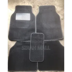 5 Pieces Universal Rug Foot Mat for Car Black