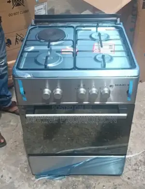 60*60cm (3+1burner) Maxi Gas Cooker, Inox Color