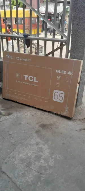 Brand New TCL 65" Qled Smart Tv>Bluetooth>Flameless>Wi-Fi