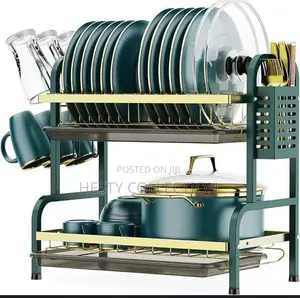 Luxury 2 or 3 Layer Tier Dish Drainer Plate Rack