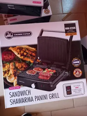 Cheese Steak Maker Masterchef 4 Slice Panini Sandwich Sharwama Maker