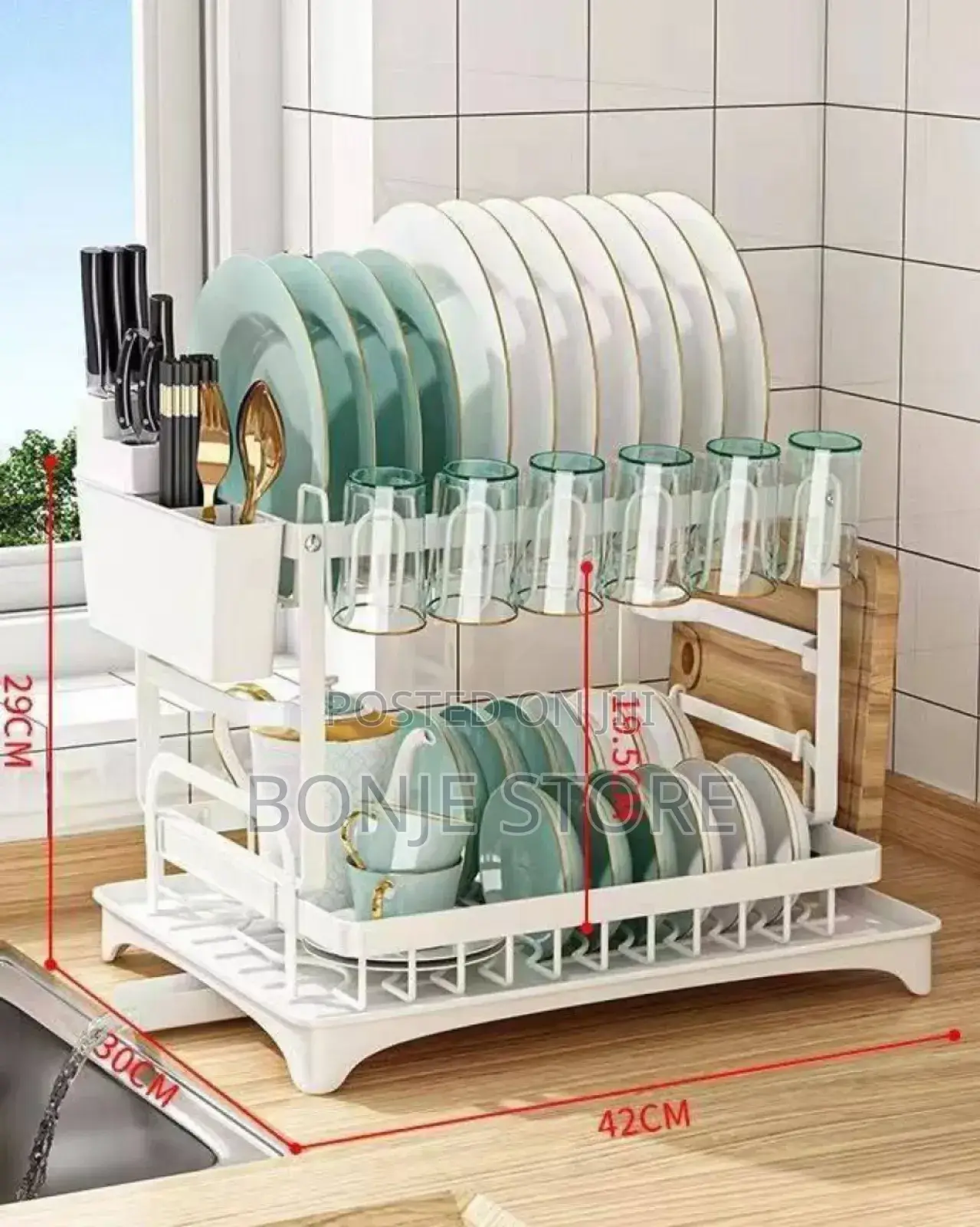 2 Step Dish Drying Rack/ 2 Step Plate Rack