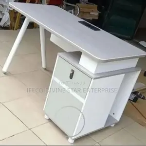 White Office Table With Drawers