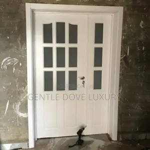 4ft Wooden Door With Glass for Kitchen Entrance