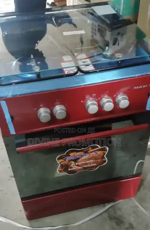3+1 Maxi Gas Cooker 60*60cm, Red Color