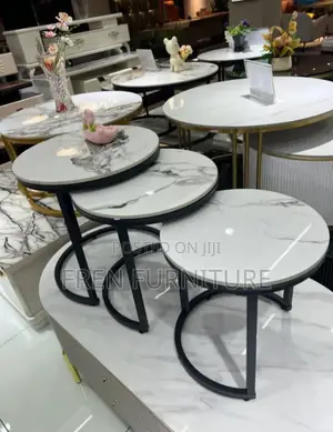 High Quality 3 in One Centre Table With Marble Top