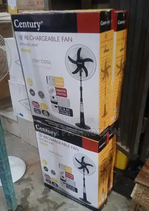 18" Century Rechargeable Fan With 5 Blades