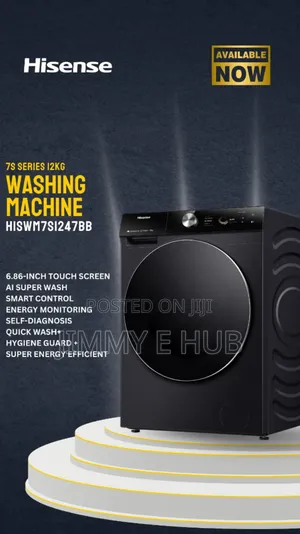 Hisensehiswm7s1247bb 12kg Automatic Inverter Washing Machine