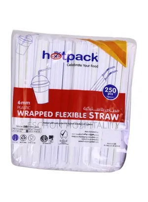 Flexible Wrapped Straw (250pcs)