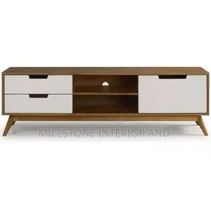 Ground Tv Console With Wooden Legs