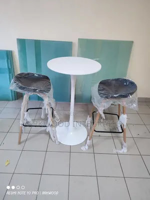 High Bar Table and Two High Bar Stools