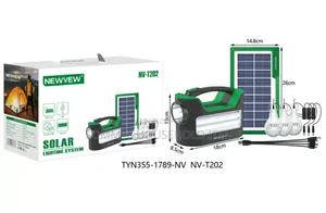 Solar Light With Panel and Bulbs