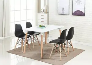 Dining Table and Chairs Set Modern Table and 4 Chairs