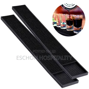 Bar Mat: Anti Slip Black Rubber Mat for Bar Counter