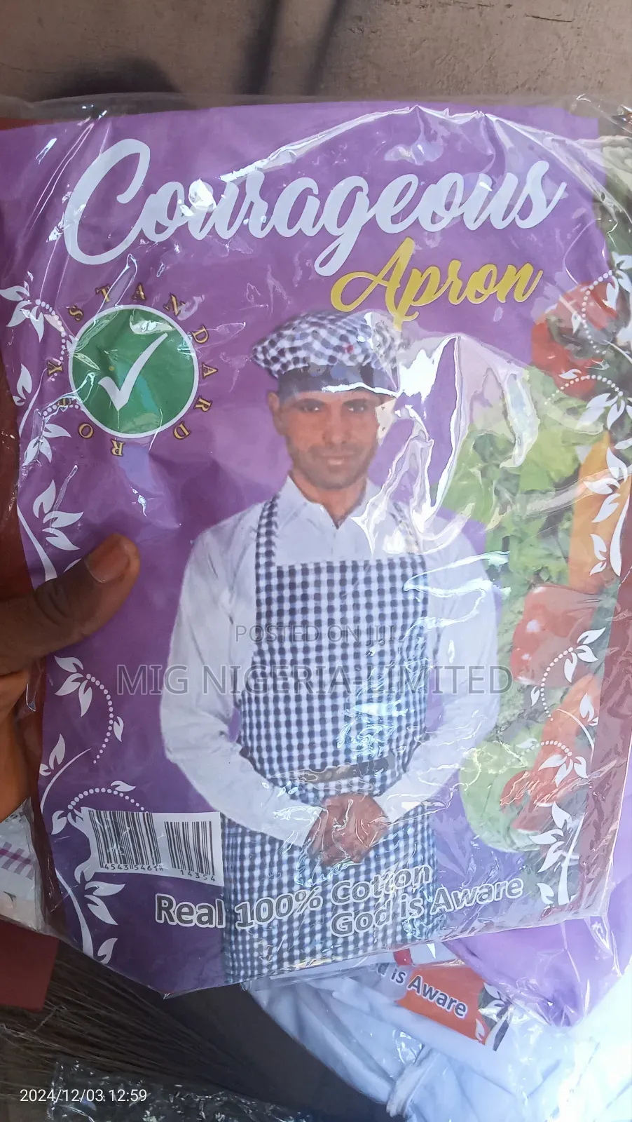 Kitchen Cottons Apron Cap