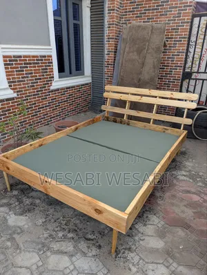 Stylish 4.5 by 6 Wooden Bedframe