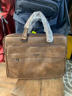 Jeep Mens Leather Handbag / Office Bag