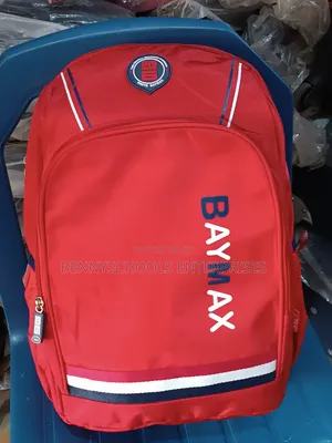 Red Stock Backpack and School Bag
