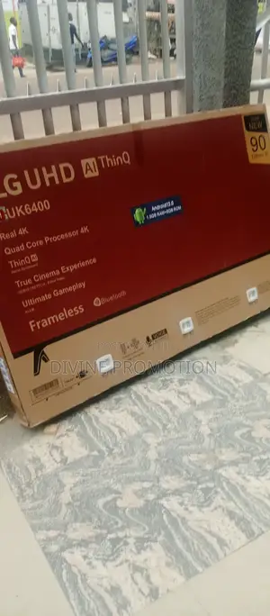 90" Frameless LG Android Smart TV, Full HD, Bluetooth.