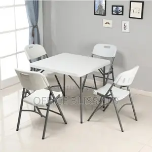 Outdoor SQUARE Plastic Dinning Table and Chairs