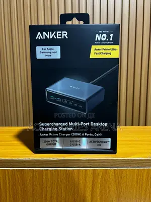 Anker Prime Charger (200W, 6 Ports, Gan)