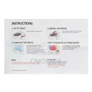 8 Colored Sensor Activated Led Toilet Bowl Light