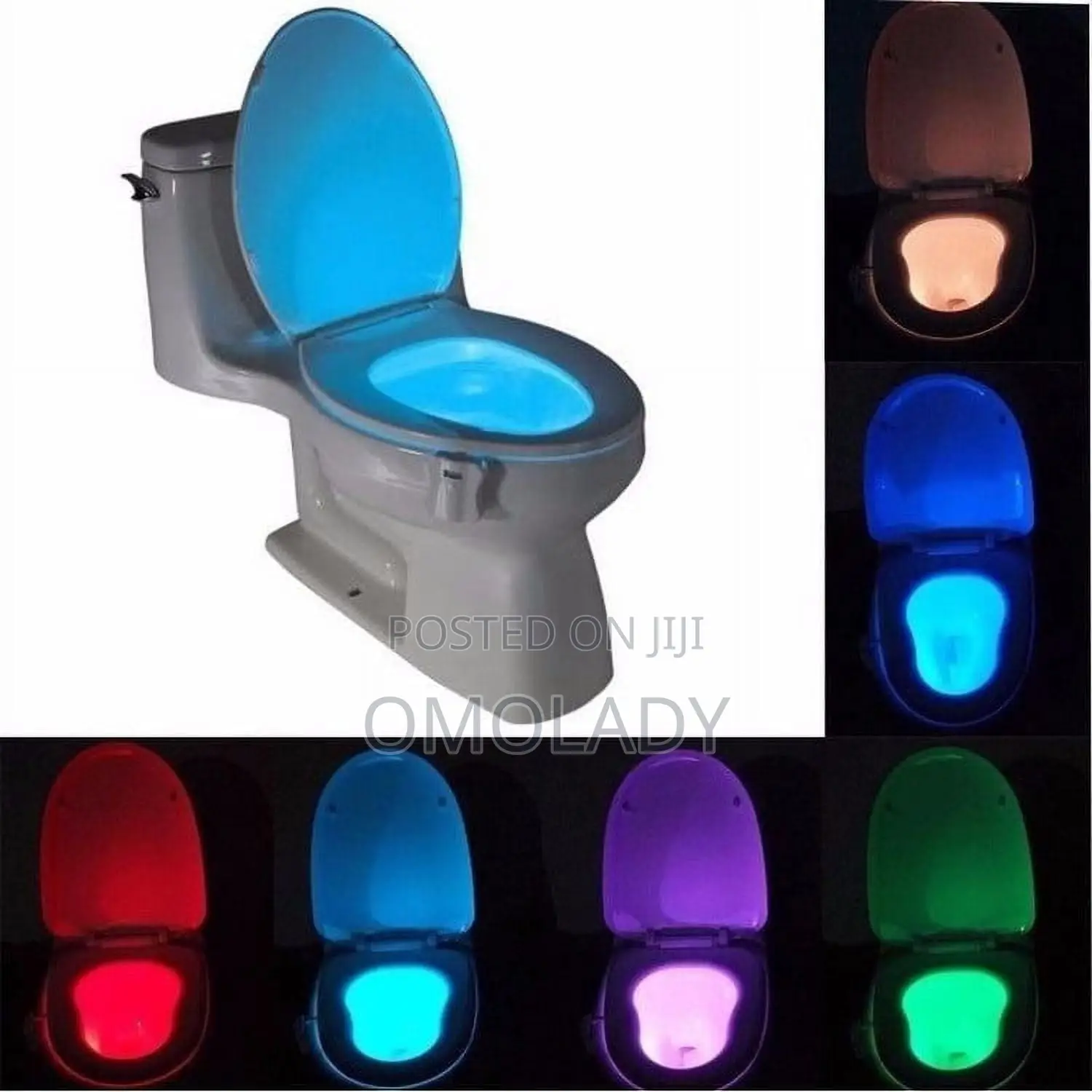 8 Colored Sensor Activated Led Toilet Bowl Light