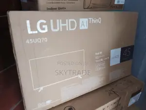 Frameless 45" Smart TV ( LG 45uq70006lb)