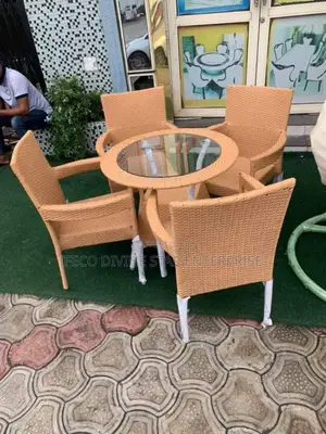 Bar Table and Four Chairs