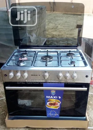 Brand New Maxi(60X90)5borner All Gas Standing Cooker>Silver>