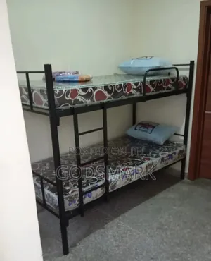Metal Bunk Bed With Safety Rails 6*3 Ft.